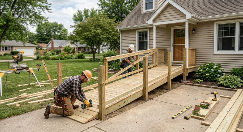Entrance Ramp Installation in Wilmington, NC